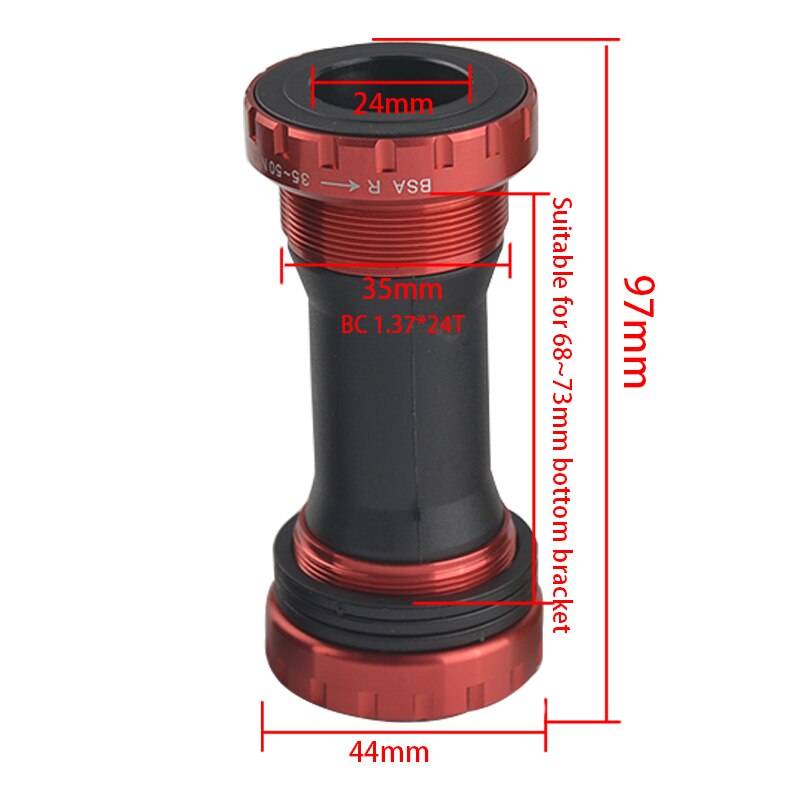 Roulement externe BB roulement pédalier Type de vis 68/73 Mm axe de vélo vtt vélo de route pédalier étanche CNC alliage BB