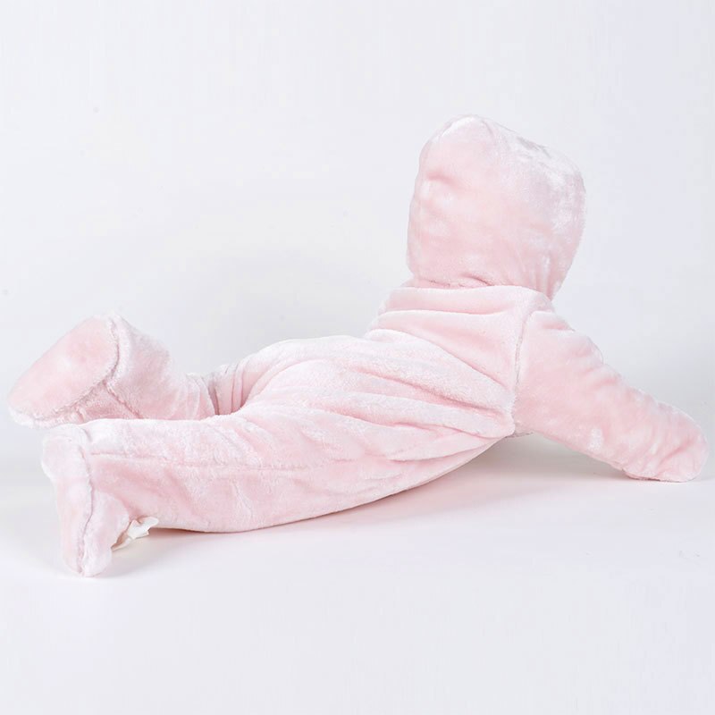 Baby Hooded Baby Klim Kleding Meer Winter Warm Kleding Modellering Van 0-3-6-9 Jongens babykleertjes Footies Babykleertjes