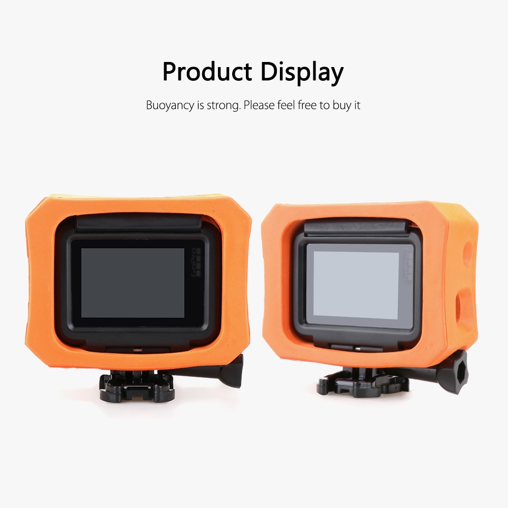 Vamson pour Go pro étui de protection Orange flotteur housse pour GoPro Hero 7 6 5 noir 7 argent blanc étanche étui accessoire appareil photo