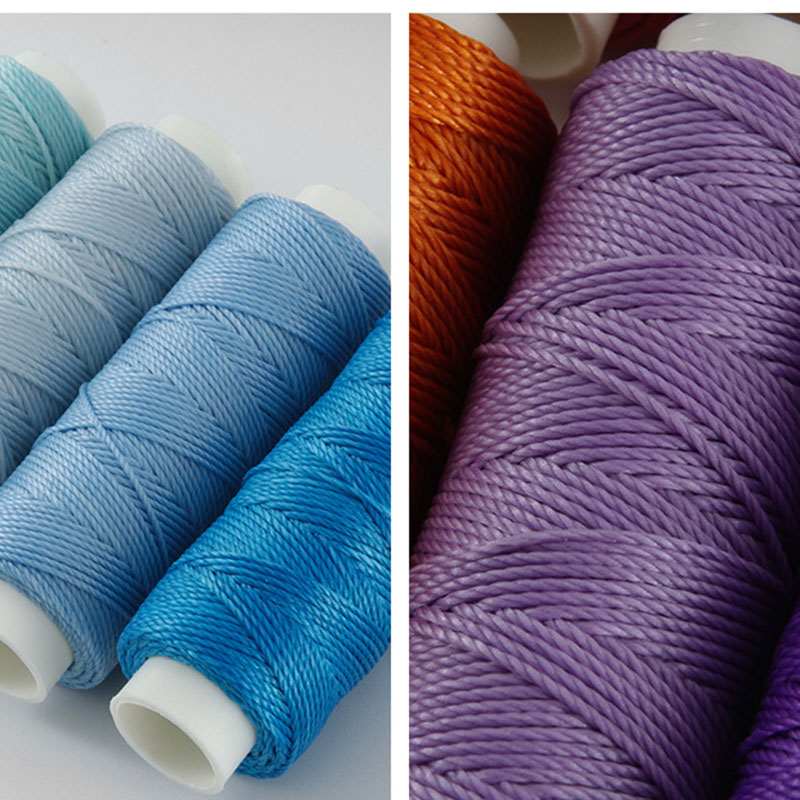 30m *0.55mm Round Waxed Wire Threads For Leather Waxed Cord For Diy Handicraft Tool Hand Stitching Thread Flat Waxed Sewing Line