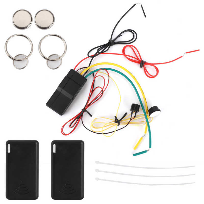 2.4GHZ Engine Immobilizer Anti-Hijacking Alarm System Intelligent Circuit Cut Off Universal for DC12V Vehicles