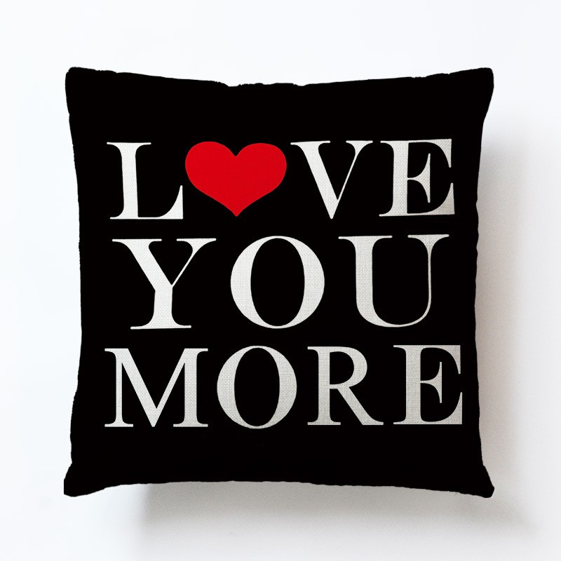 Liefde Paar Novel Kussenhoes Sofa Kussenslopen Woonkamer Decoratie 1Pcs 45X45Cm Dutje Pillowsham Voor Kinderen: D4