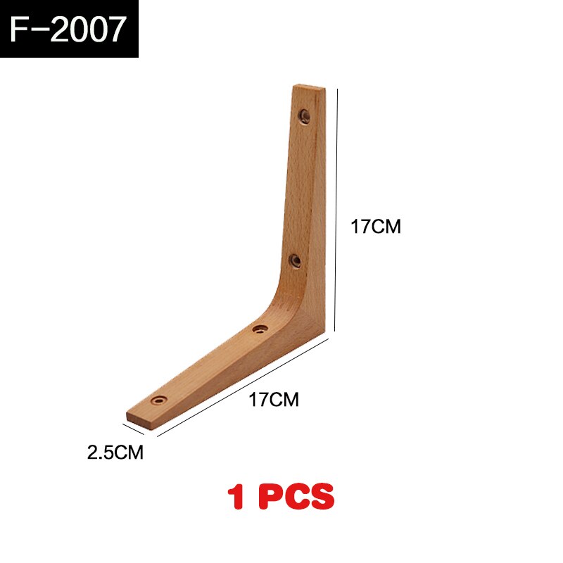 Solid wood wall shelf support bracket living room Storage rack bracket tripod: F-2007