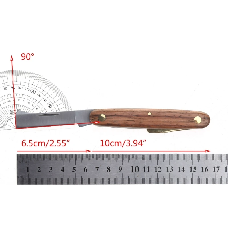 Trädgårdsfällbar ympkniv beskärning planta trädskärare sax skärverktyg