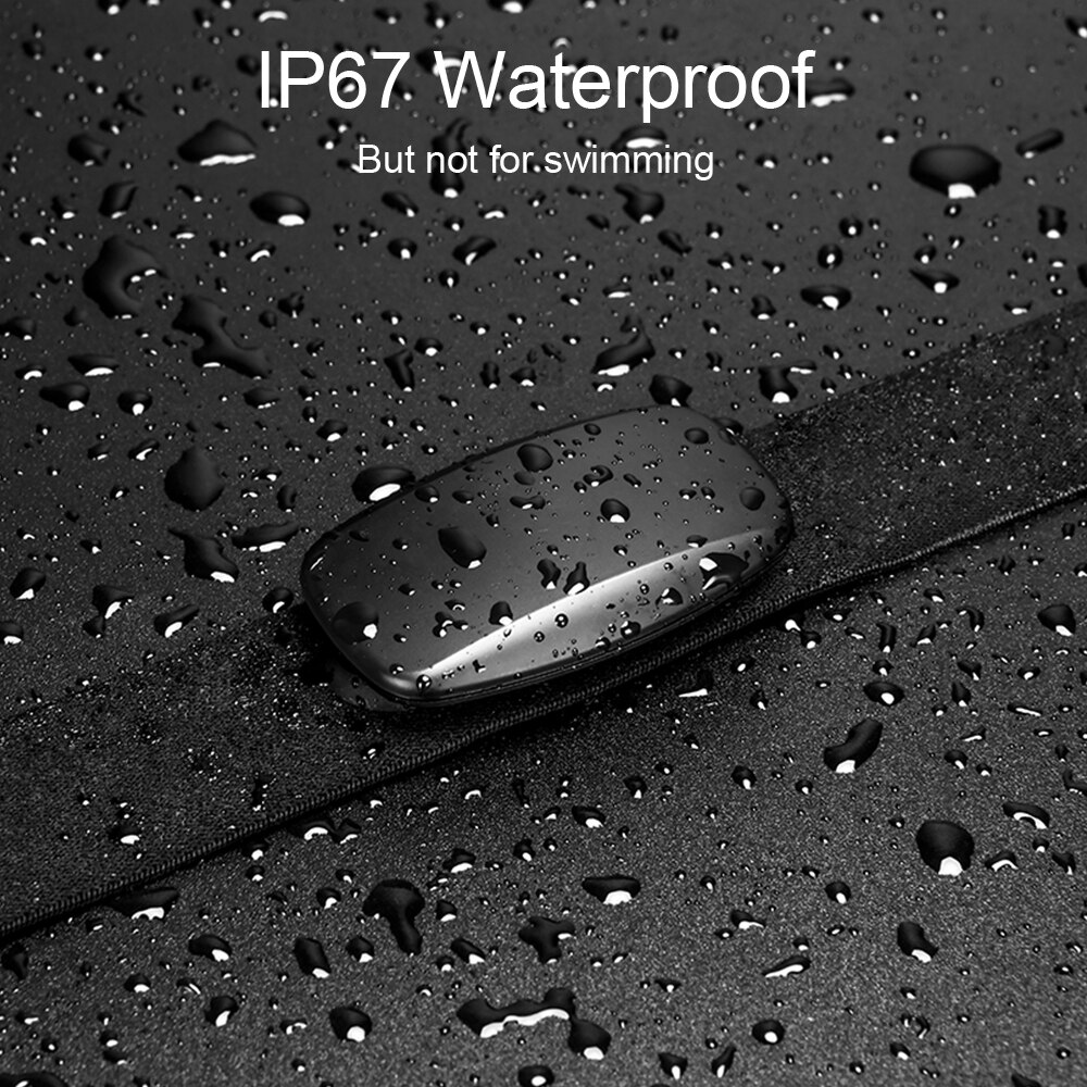 ANT+ &amp; Bluetooth 4.0 Heart Rate Sensor Monitor Chest Strap Bike GPS Computer Bicycle Wahoo Garmin Zwift Strava iGPSPORT Bryton