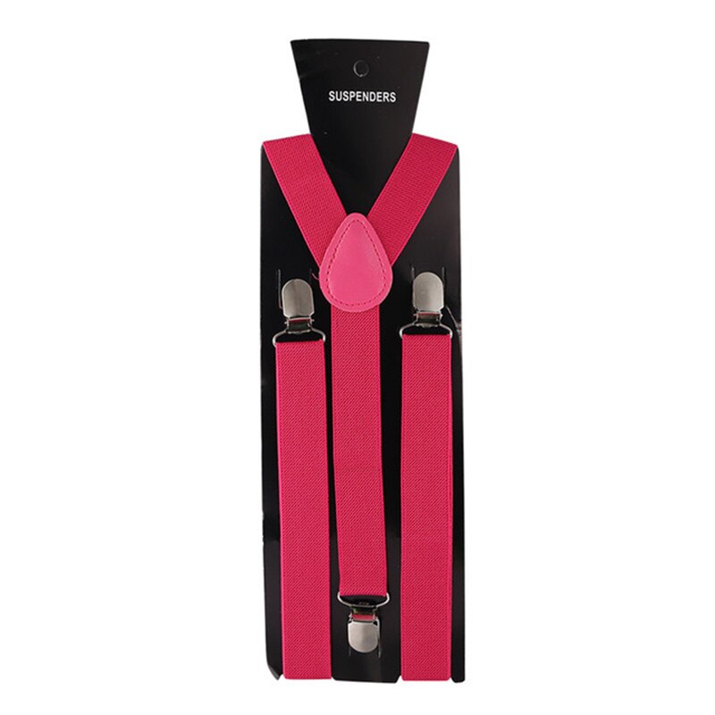 Bretelle per uomo Pantaloni Abbigliamento Bretella per adulti Camicia da uomo Abito da donna Festa di nozze Colori solidi Gonna da abito con bretelle Cinghie