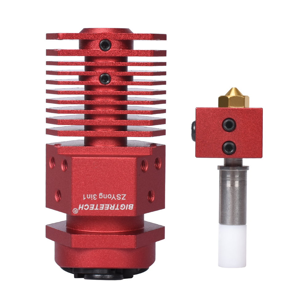 Bigtreetech 3 in 1 uit hotend bowden extruder 3d printeronderdelen drie kleuren schakelende multi-color 12/24v j-head filament nozzle