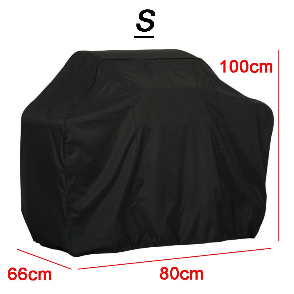 draussen Schwarz Wasserdicht BBQ Abdeckung Weber schwer Pflicht Grill Abdeckung Schutz Runde Rechteck Grill Grill-Grill BBQ Zubehör: S-100x80x66CM