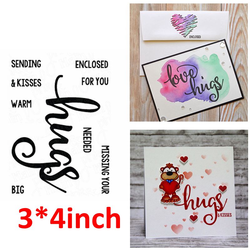 Clear Transparent Stamp Bold Cursive Happy Words Congrates Celebrates A-Z Alphabets DIY Scrapbooking: 5