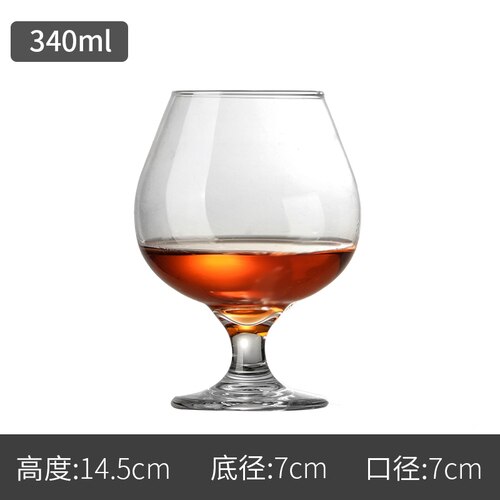Krystal glas brandy glas vin glas hvidvin glas whisky vin glas dværg vin glas pot mave cognac kop: 340ml