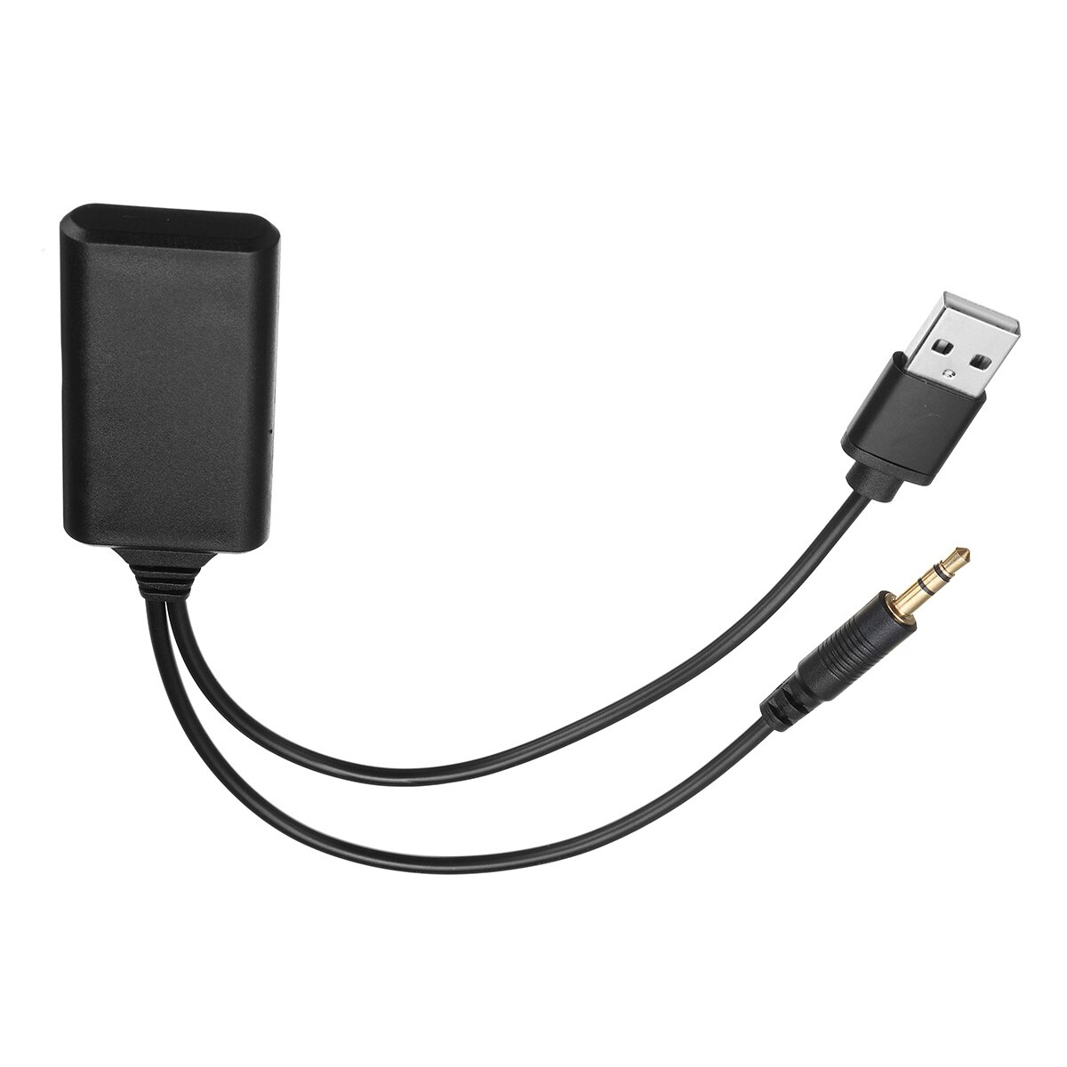 3.5mm jackstik adapter universal bil 12v bluetooth modul adapter trådløs radio stereo aux-in aux kabel adapter usb ledning