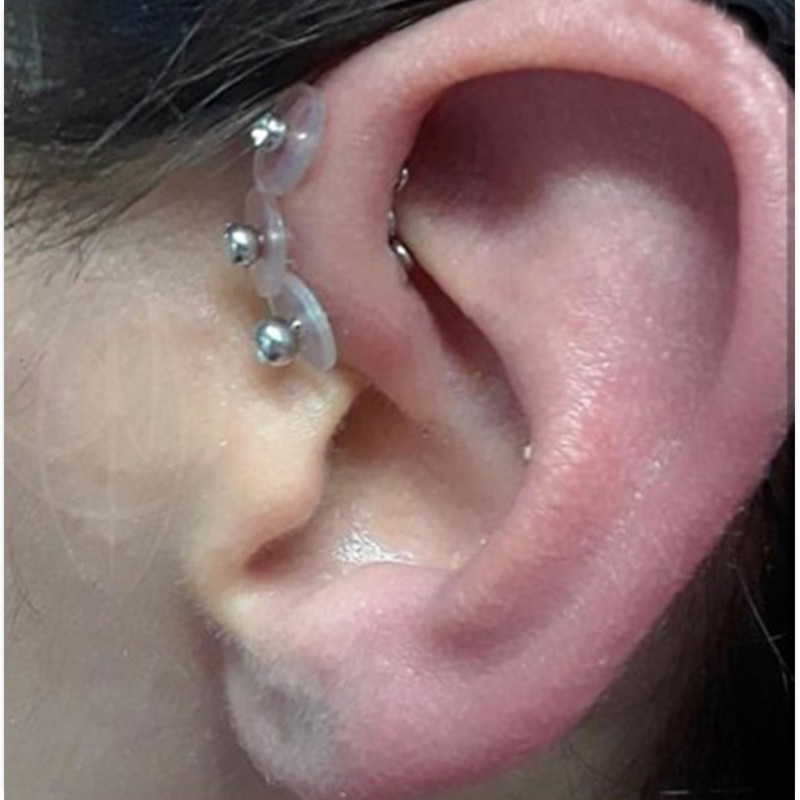 10 stk gennemsigtig ørepind tilbage blød silikone ørepropper diy øreringe tilbehør propper ørepropper ørepierende stikdåse smykker