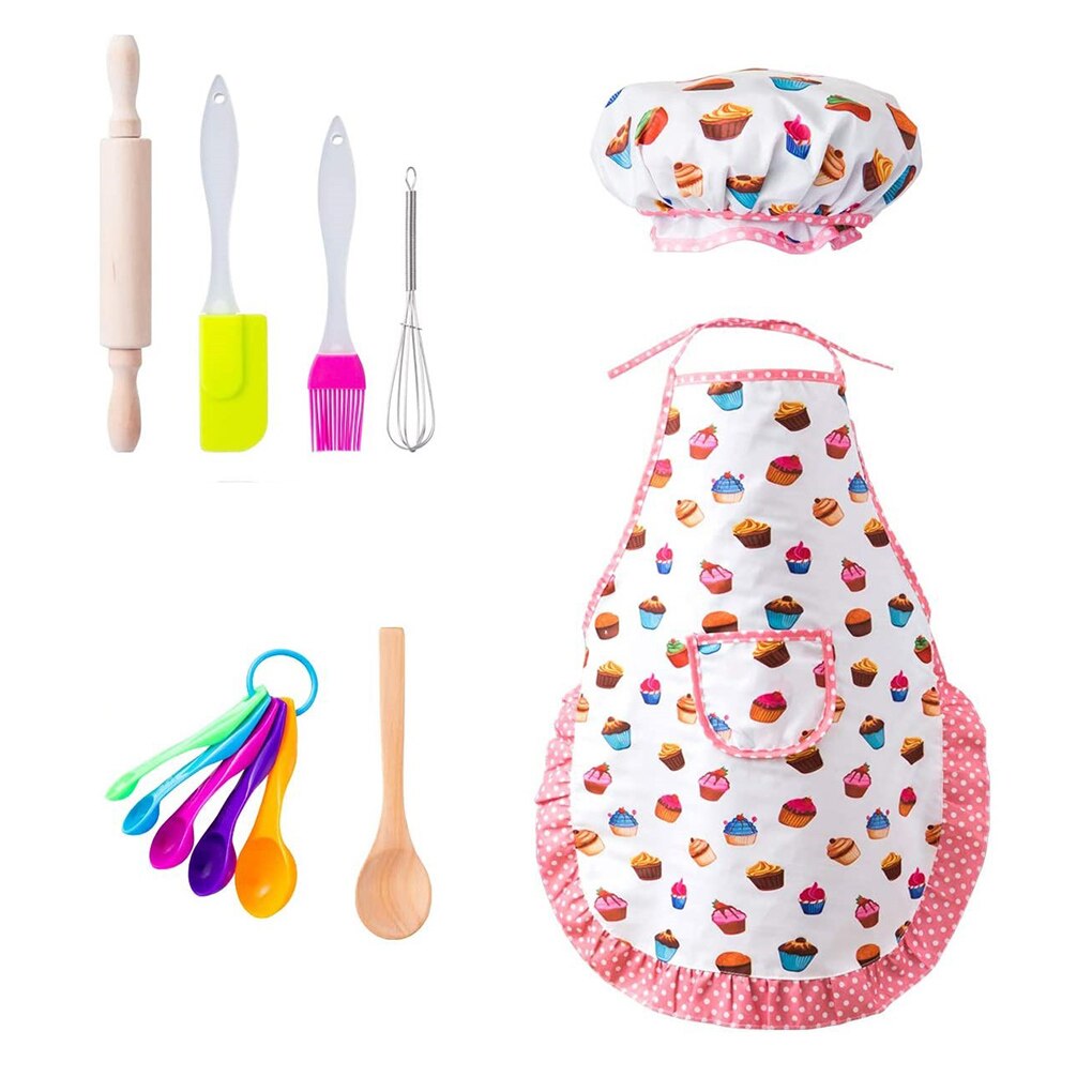 20 Pcs/ Set Chef Cooking Set For Kids Kitchen DIY Cake Pastry Dessert Making Baking Kits Funny Children Kitchenware