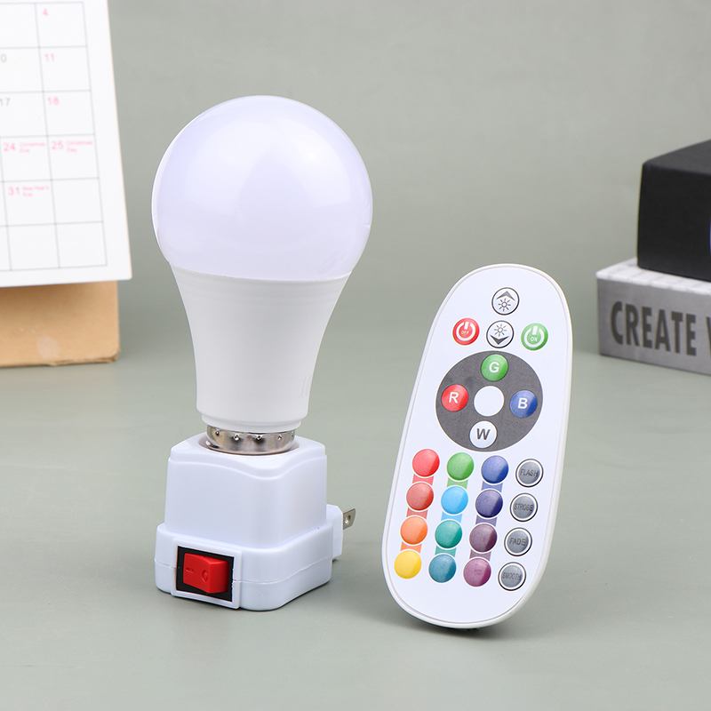 LED farbige Glühbirnen bunte Fernbedienung Glühbirne RGB Farbwechsel Globus E27 Schraube Mund Innen beleuchtung Dimmen kleine Nacht lampe
