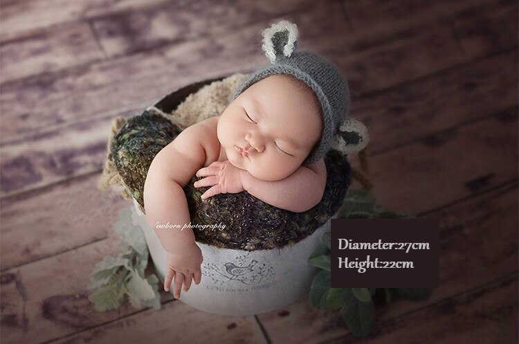 Newborn Photography Props Baby Posing Container Big Posing Props Infant Shoot Accessories Newborn Photo Bucket Props