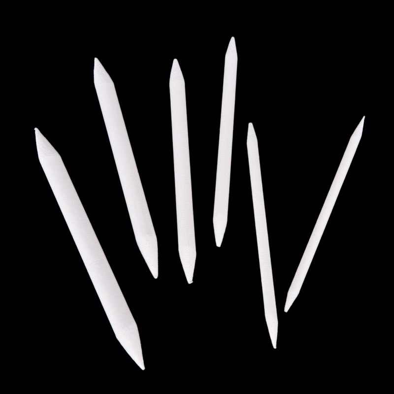 6 piezas para difuminar Tortillon Stump Sketch, 6 tamaños, herramienta de dibujo artístico, Pastel