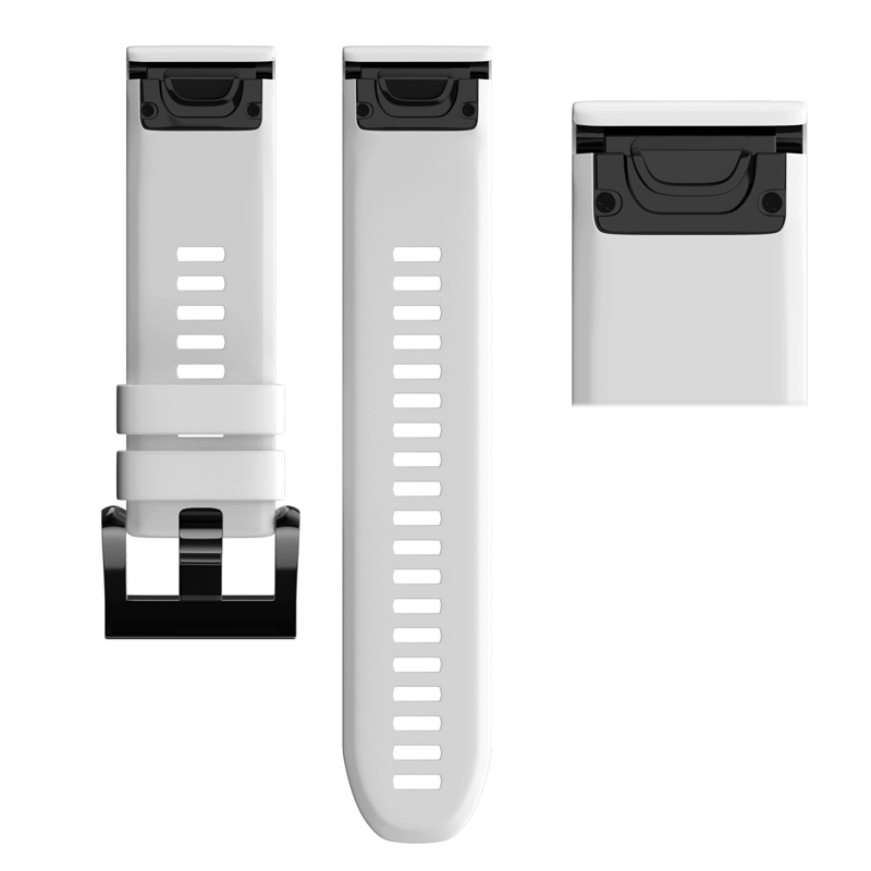 22 26mm Silicone Watchband Strap For Garmin Fenix 7X 6X 6 7 EPIX Gen 2 Easyfit Wristband Fenix 5X 5 955 965 Tactix 7 Smartwatch: M / WHITE