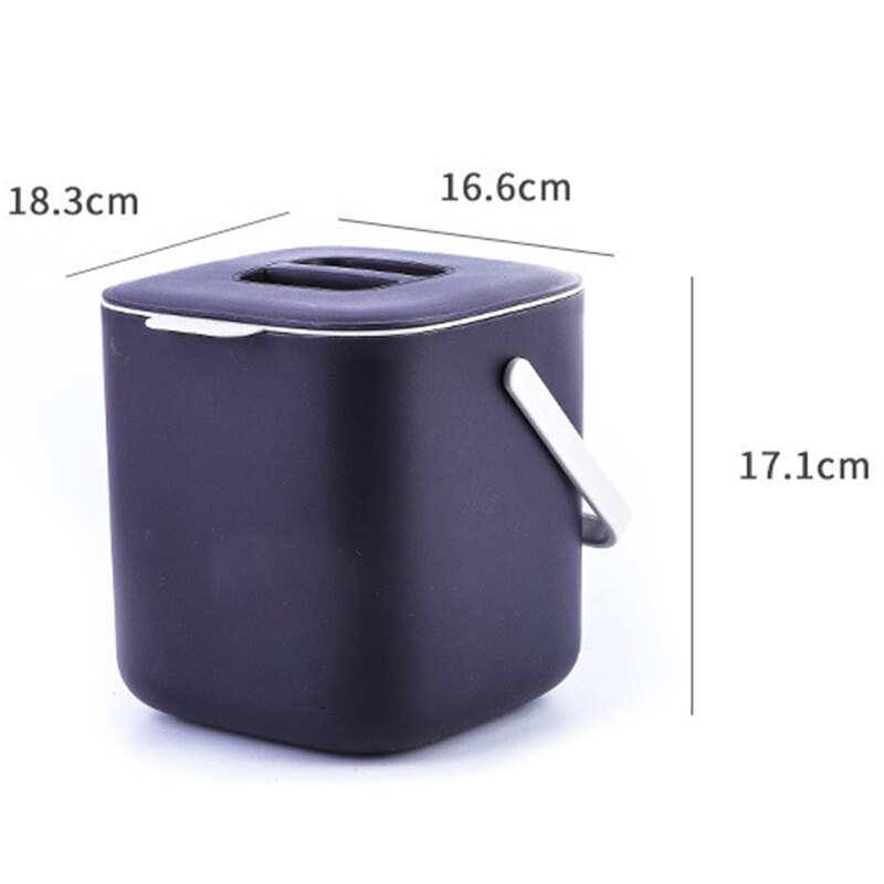 Compost-cubo de basura para residuos de alimentos, contenedor de basura con escurridor, organizador de accesorios, herramientas