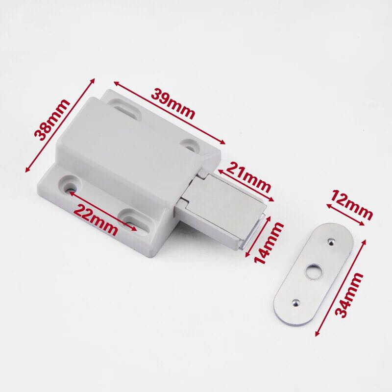 4Pcs Onzichtbaarheid Push To Open Magnetische Deur Lade Kast Vangst Touch Latch Kast Push To Open Kast Vangst