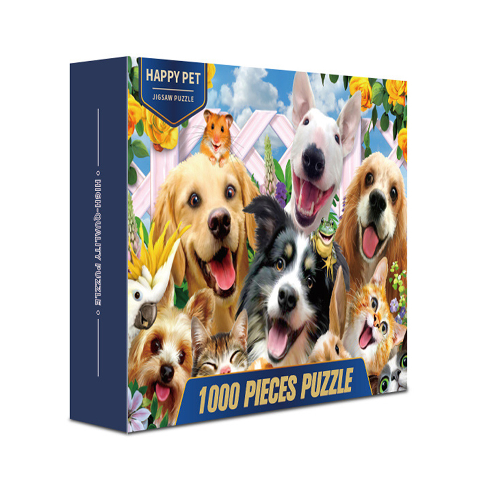 1000PCS Decompression Puzzle Stress Relief Adult Children Jigsaw Puzzles NDS: happy cute pet