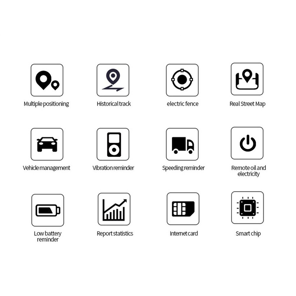 Vehicle Tracking Device Car GPRS Tracker Global GPS Locator Anti-Lost GSM GPRS Network Real Time APP Control Oil and Power Off