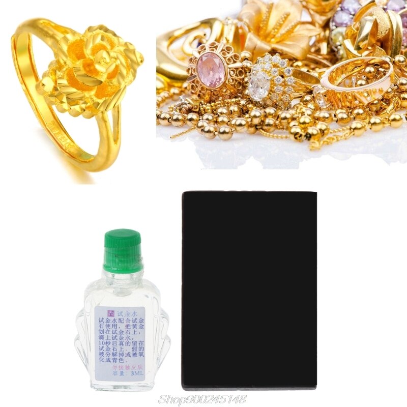Praktische Zuur Test Kit Zilver Platina Goud Testen Touchstone Sieraden Tool Set Au27 20