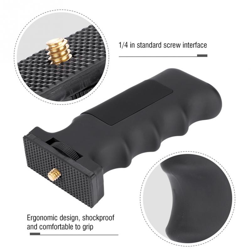 Stabilisateur de poignée à monture noire avec 1/4 vis antichoc pour accessoires de télescope d'appareil photo