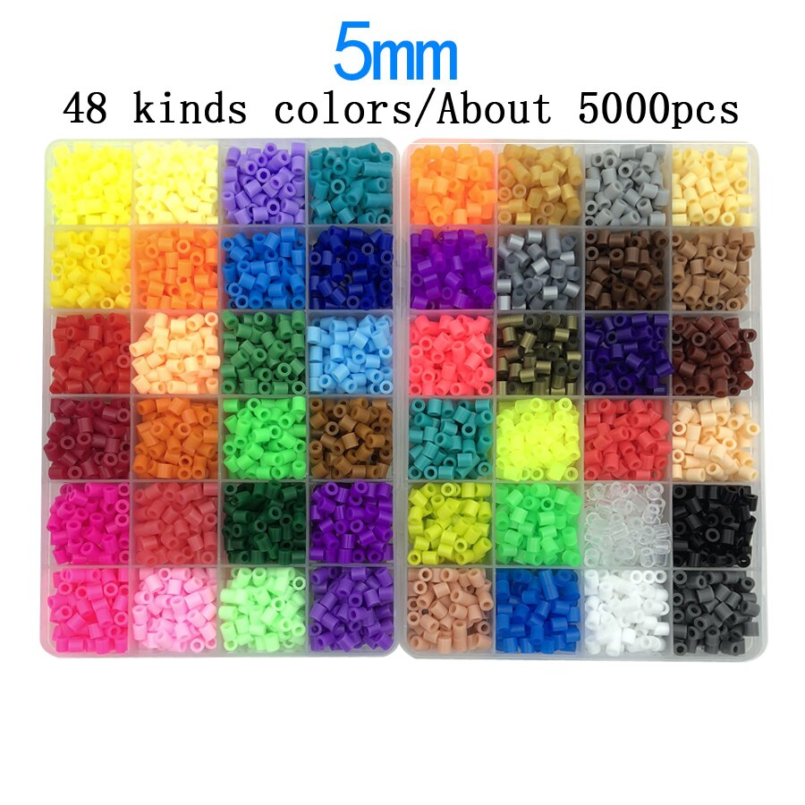 24 Colores Perler Beads 5000pcs Caja De 5 Mm Hama Beads