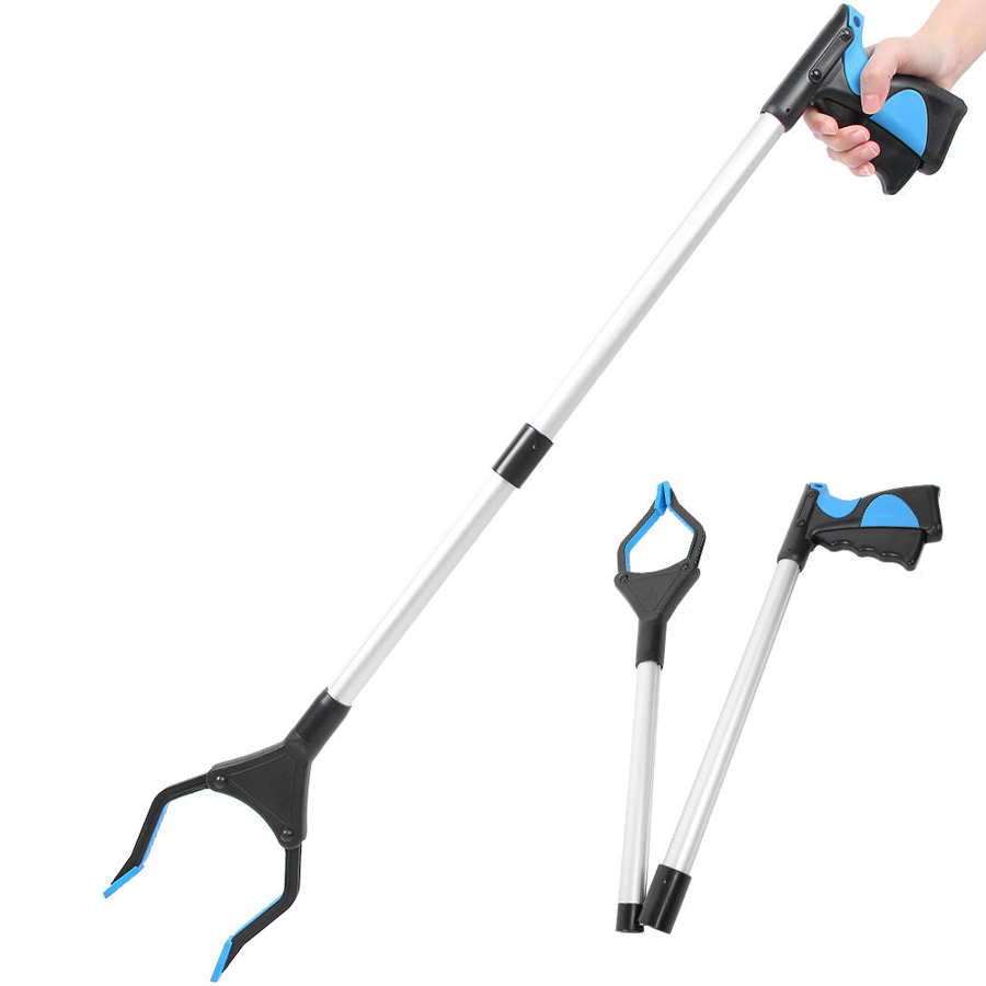 Foldable Garbage Trash Picker Disabled Elderly Grabber Reacher Reaching Assist Tool