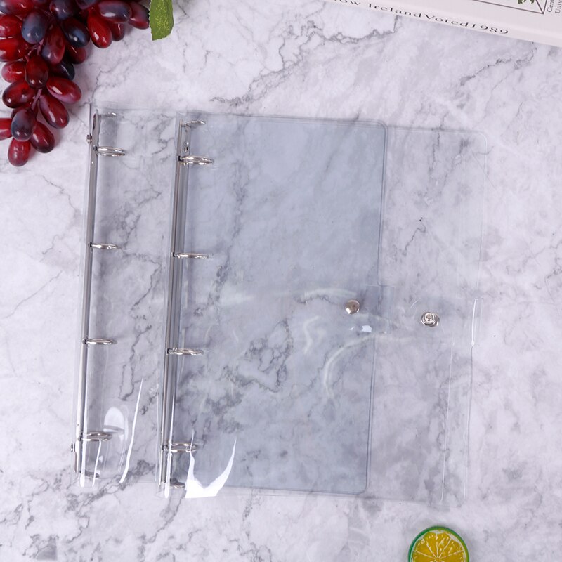 Transparent Color Plastic Clip File Folder A4 Notebook Loose School Office