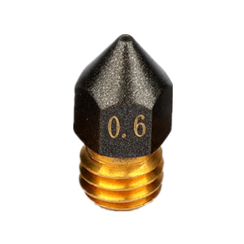 Buse revêtue de PTFE MK8, filetage M6 0.2/0.3/0.4/0.5/0.6/0.8/1.0mm pour buses d'imprimante 3D CR10 CR10S Ender-3, Filament 1.75mm: 2.5mm / Black