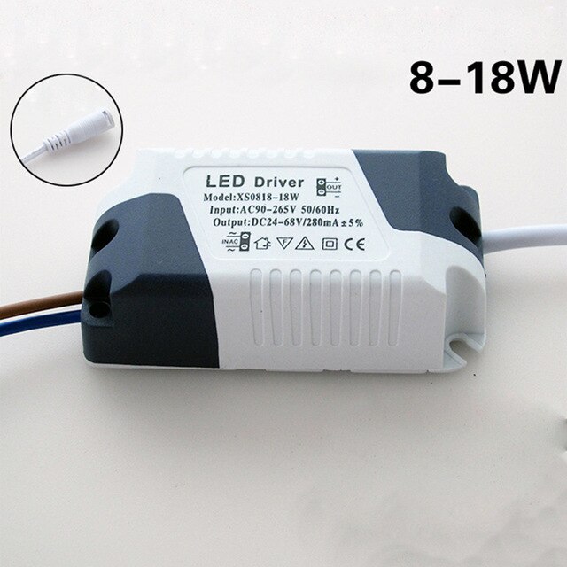 1x Mini Led Driver 8-18W/ 8-24W Transformator Voeding Plafond Schijnwerpers Led drive Adapter Verlichting Transformator Leds Power: 8-18W