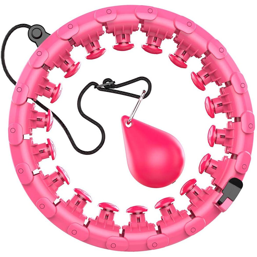 Cerceau de Fitness "Réglable" 128cm Rose