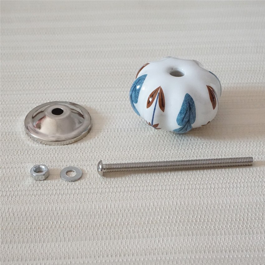 Bouton de poignée de porte de meubles bleu | Commode, boutons en céramique uniques, tire bouton de tiroir coloré armoire de cuisine, tire boutons de placard