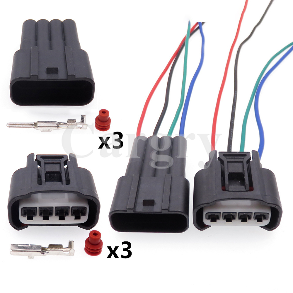 Bobina de encendido para automóvil, 1 Juego de 4P, enchufe de cable eléctrico 7283-7449-30, carcasa de plástico para coche, conector impermeable para Toyota