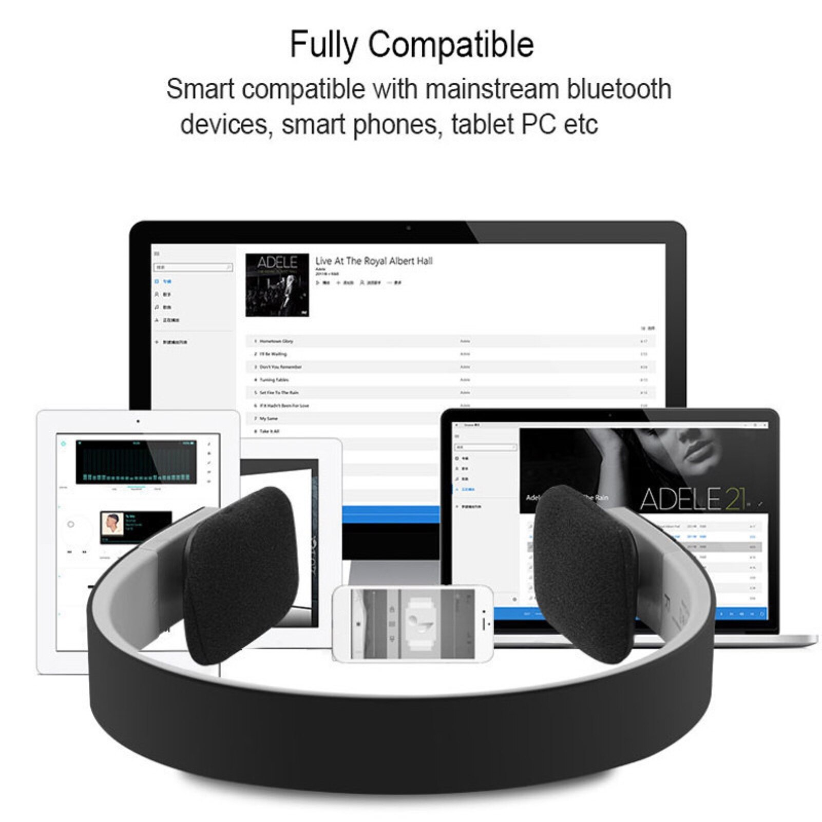 BLUELANS Bluetooth Headset - Lightweight, Retractable, Adjustable Wireless Headphones with Mic for Phone