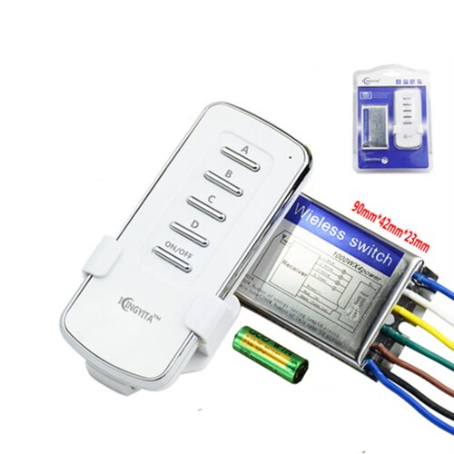 1 stuks RF Draadloze Smart Home Intelligente Afstandsbediening Swith Teleswitch 1/2/3/4 Kanaals Gang