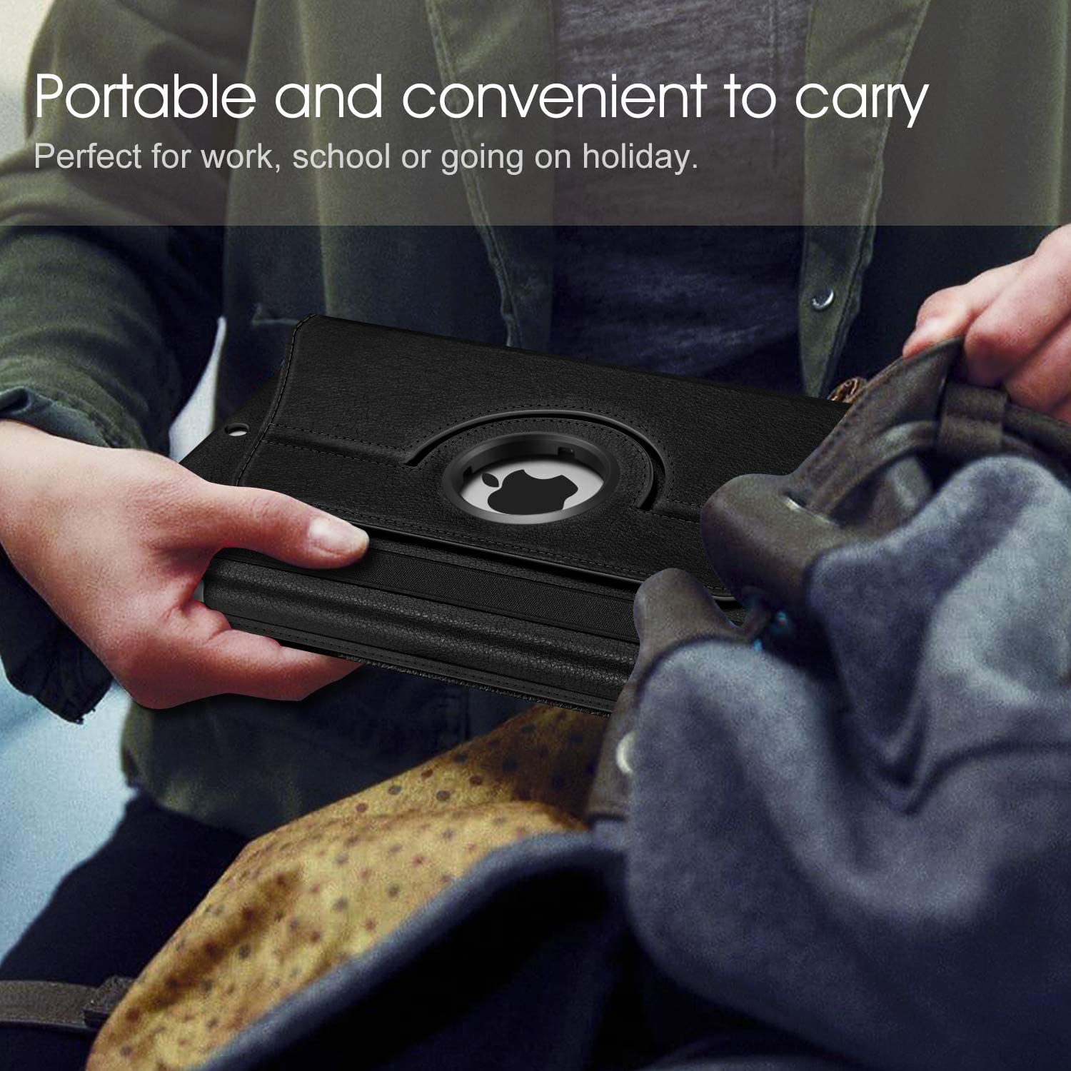 Voor Ipad 10.2 Case 7th 8th Generatie Funda 360 Graden Draaien Leather Smart Coque Voor Ipad 10.2 "A2270/a2428/A2428/A2429