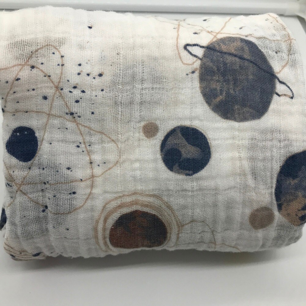 Recién Nacido muselina swaddle manta infantil 100% algodón doble gasa Toalla de baño bebé Swaddle mantas mantener envolturas 120cm * 120cm 150g
