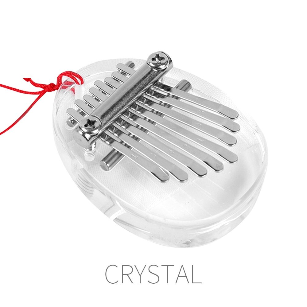 Solid Mbira 8 Keys Kalimba Mini Portable Thumb Piano Kalimba Thumb Piano Wood African Musical Instruments Musician Music: Crystal