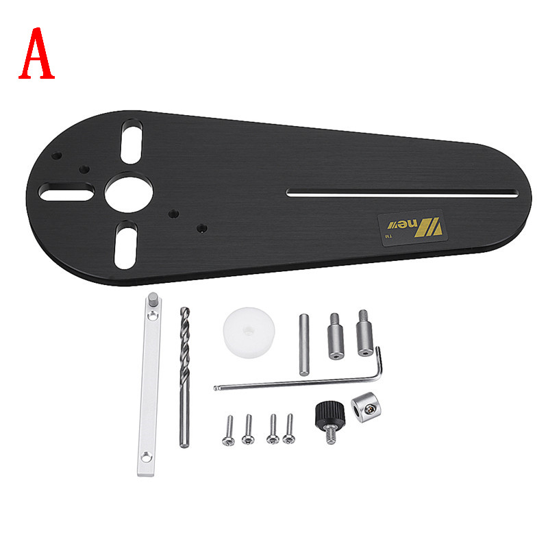 1Set Circle Cutting Jig For Small Electric Hand Routers/Trimmers Wood Router Woodworking Milling Circle Groove Tools