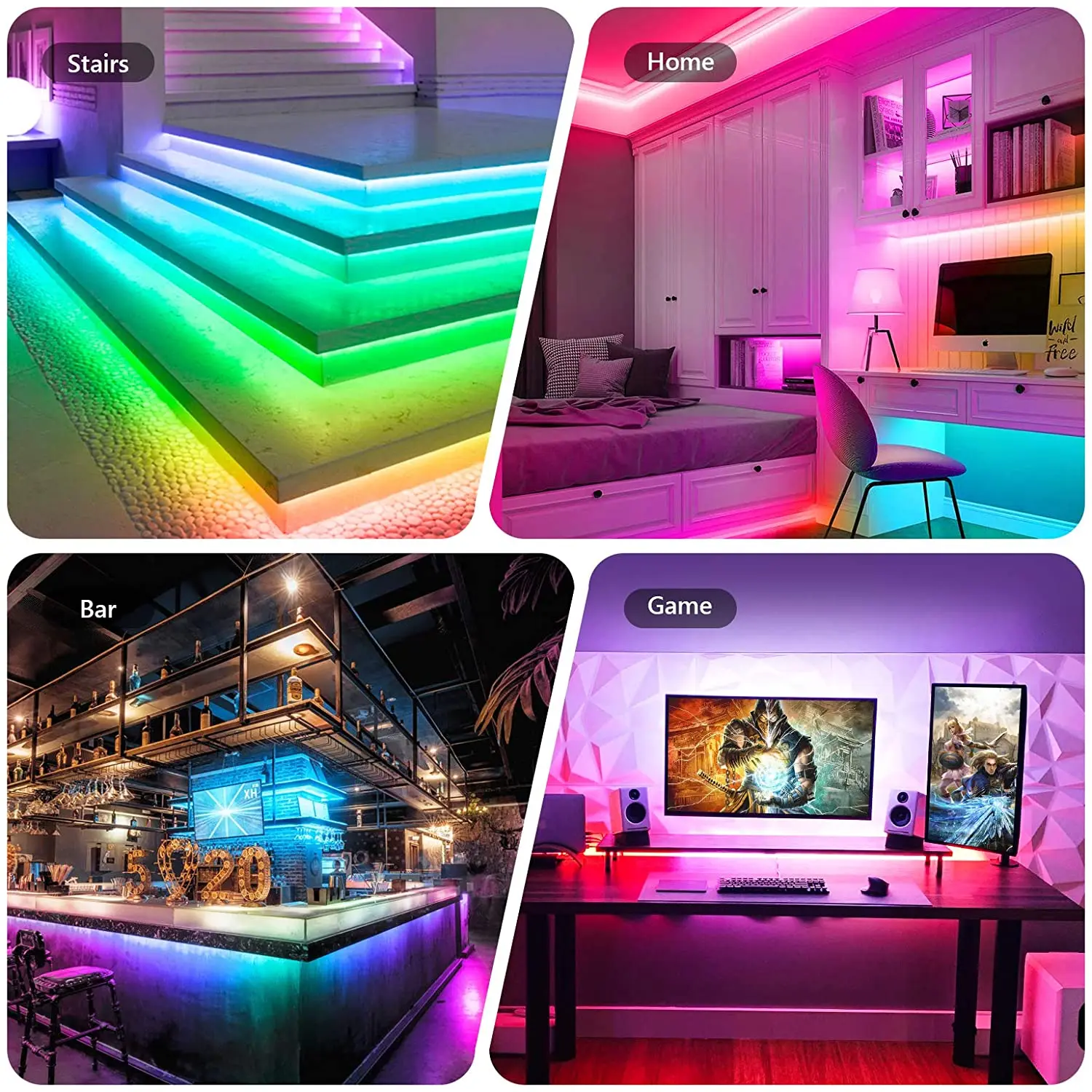 WS2811 Dreamcolor LED Strip Lights 32.8ft RGBIC TUYA Led Light WiFi Smartlife App Smart Music Sync Light Strip For Home