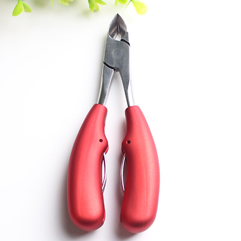 Kynsinauhasakset ruostumattomasta teräksestä pilarit kynsi kynsinauhojen leikkuri kynsisakset kynnet manikyyri leikkuri kynsisakset: Punainen