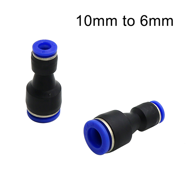 10Pcs Slip Lock Straight Quick Connectors Garden Water Hose Splitters Reducing Quick Coupling Garden Agriculture Irrigation Tool: 10-6mm