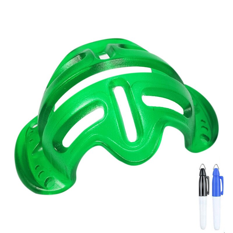 Precision Golf Ball Alignment Identification Tool Putt Positioning Ball Marker YA88: Green