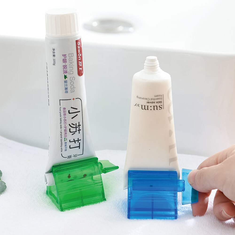 Multifunction Toothpaste Tube Squeezer Rolling Toothpaste Easy Portable Plastic Dispenser Bathroom Accessories Sets