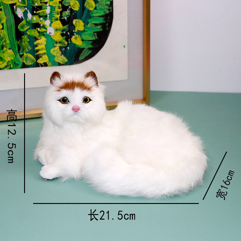 Kinderen Knuffel Slapen Dier Simulatie Kat Pop Simulatie Creatieve Woondecoratie Kind Pluche Speelgoed Model DD60FZ