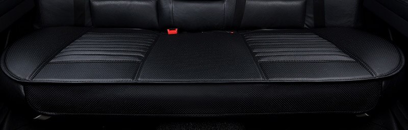 Auto Seat Cover Makkelijk Installeren Auto Zitkussens, non-Rollding Up Pads Enkele Niet Glijbaan Niet Beweegt Bamboe-Bon Covers E1 X25: black back 1pcs