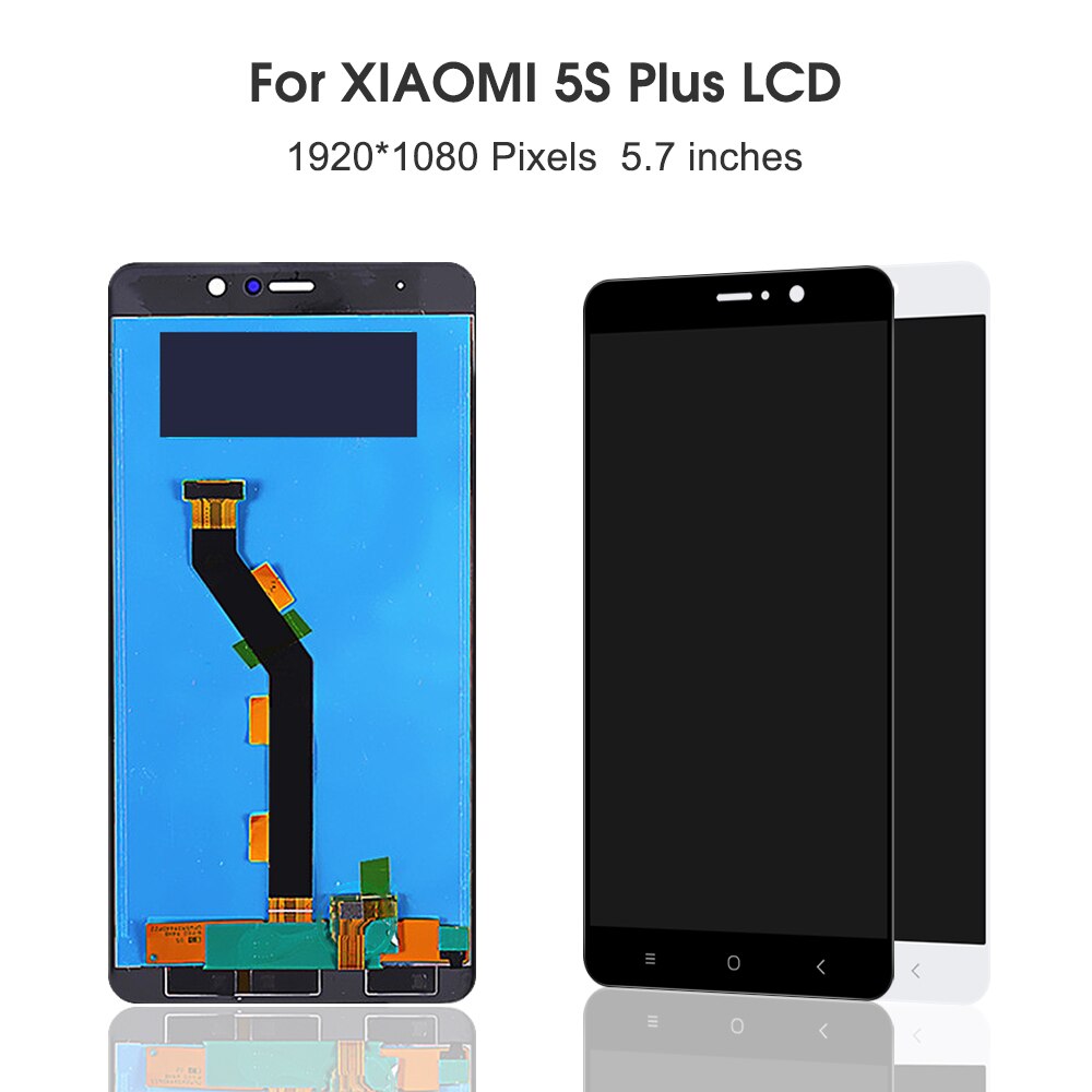 5.7 ''Originele Lcd Voor Xiao Mi 5S Plus Mi 5S Plus Mi5S Plus Lcd-scherm Touch Panel Digitizer met Frame Voor Mi 5S Plus