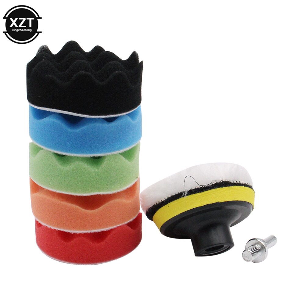 Auto Polijsten Pad Kit Spons Polijsten Waxen Buffing Pad Kit Verwijdert Krassen Car Care Detaillering Hand Tool 8 Stks/set 3 4 Inch